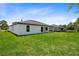 Expansive backyard with lush green grass, showing the layout of the home's exterior at 30340 W Bluebell Ave, Eustis, FL 32736
