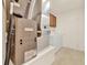 Clean utility room with a Champion furnace, washer, and dryer at 381 Corbett Dr, The Villages, FL 32162