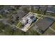 Aerial view highlighting the home's location within a well-planned neighborhood with solar panels at 4107 Briar Gate Ln, Winter Garden, FL 34787