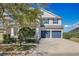 Two-story home with a two-car garage, neatly landscaped yard, and blue shutters at 4107 Briar Gate Ln, Winter Garden, FL 34787