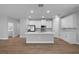 Modern kitchen with stainless steel appliances and quartz countertops at 4198 Sw 128Th Pl, Ocala, FL 34473