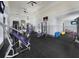 Bright community gym with modern equipment and multiple TVs for entertainment during workouts at 9207 Busaco Park Way, Winter Garden, FL 34787