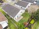 Overhead view of a home with lush green lawn, patio area, and attractive landscaping in a suburban setting at 958 High Point Loop, Longwood, FL 32750