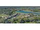 Beautiful aerial view of a residential neighborhood with lakes and golf courses at 1377 Tappie Toorie Cir, Lake Mary, FL 32746