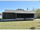 Back exterior view of home featuring screen patio and backyard at 1389 Rural Hall St, Deltona, FL 32725