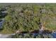 Aerial view of a wooded lot on a private, tree-lined street at 140 Sweet Bay Cir, Lake Mary, FL 32746