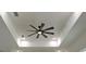 Contemporary ceiling with a stylish ceiling fan and recessed lighting for a modern and bright atmosphere at 216 Homewood Dr, Sanford, FL 32773