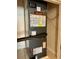 Heating and Air Conditioning equipment installed in closet with safety and operating instructions at 2165 Leather Fern Dr, Ocoee, FL 34761