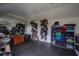 Spacious tack room with saddles, riding gear and clothing storage at 31707 Orange St, Sorrento, FL 32776