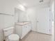 Contemporary bathroom with light tile flooring, and vanity at 322 E Central Blvd # 606, Orlando, FL 32801