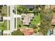 Birds-eye view of home with lush lawn and trees surrounded by quiet neighborhood at 872 High Pointe Cir, Minneola, FL 34715