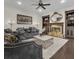 Elegant living room showcasing a fireplace, sophisticated decor, and comfortable seating; perfect for relaxing or entertaining at 142 Stone Hill Dr, Maitland, FL 32751