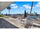 Outdoor patio with waterfront views at 325 N Causeway # 2080, New Smyrna Beach, FL 32169