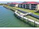 Beautiful waterfront condos featuring a community dock where residents can relax and fish at 434 Bouchelle Dr # 202, New Smyrna Beach, FL 32169