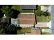 An aerial view showing the home layout, neighborhood and landscaped surroundings at 5108 Sunrise Blvd, Orlando, FL 32803