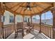 A charming wood gazebo contains seating for outdoor relaxation at 5170 Ne 64Th Ave, Silver Springs, FL 34488