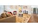 Inviting living room featuring a stylish sofa, decorative rug, and ample natural light at 908 Cannes Pl, Orlando, FL 32808