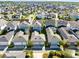 Aerial view featuring neatly arranged homes with manicured lawns and paved streets in a residential community at 13800 Chauvin Ave, Orlando, FL 32827