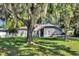 Charming one-story home featuring mature landscaping, arched windows, and a welcoming front entrance at 24 Cypress Ave, St Cloud, FL 34769