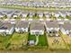 Expansive aerial view of a modern home featuring a well-manicured lawn and patio area at 261 Whistling Duck Trl, St Cloud, FL 34771