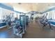 A community gym filled with stationary bikes, treadmills and weight machines for residents to stay active at 5156 Caspian St, St Cloud, FL 34771