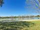 Scenic lake view surrounded by trees and lush green grass at 603 Russ Pond Dr, Kissimmee, FL 34759