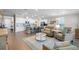 Spacious open-concept living area connecting the kitchen, dining, and living spaces at 637 Conservation Blvd, Groveland, FL 34736