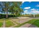 Outdoor fire pit area with a swing and a view of the lake at 8336 Boyla Ct, Windermere, FL 34786