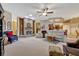 Cozy living room with fireplace and comfortable seating at 9318 Lake Hickory Nut Dr, Winter Garden, FL 34787