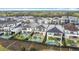 Picturesque aerial shot of elegant homes, showcasing private pools and beautifully designed outdoor spaces at 1003 Jack Nicklaus Ct, Kissimmee, FL 34747