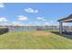 Large grassy backyard overlooks a tranquil lake with private docks, perfect for outdoor enjoyment and waterfront activities at 16629 Broadwater Ave, Winter Garden, FL 34787