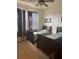 Comfortable bedroom featuring two twin beds with dark wood frames and carpet flooring at 3026 Bella Vista Dr, Davenport, FL 33897