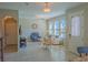 Inviting living room featuring tile floors, neutral paint, and lots of natural light at 3593 Brighton Park Cir, Belle Isle, FL 32812