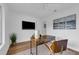 Office space with modern desk, chair, decor, and hardwood floors at 4907 Lindsay Ct, Orlando, FL 32821