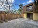 A fenced-in backyard provides privacy and is perfect for entertaining at 5268 Middle Ct # 111, Orlando, FL 32811