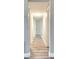 Inviting hallway with new wood-look flooring, freshly painted gray walls and white trim at 5830 Beechmont Blvd, Orlando, FL 32808