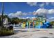 Gathering-friendly waterpark with colorful slides and interactive water features at 7609 Brookhurst Ln, Kissimmee, FL 34747