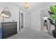 Comfortable bedroom with a view of the closet and ensuite bathroom at 8025 Topsail Pl, Winter Garden, FL 34787