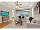 Open-concept living space with access to other rooms of the home at 937 Avery Meadows Way, Deland, FL 32724