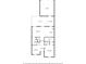 Detailed first floor plan showcasing layout with kitchen, living room, patio, and garage at 1325 Seburn Rd, Apopka, FL 32703
