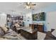 Inviting living room with open layout, comfortable seating, and seamless flow to the kitchen at 1325 Seburn Rd, Apopka, FL 32703