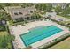 Aerial view of community pool and clubhouse, showcasing outdoor amenities and recreation areas at 1325 Seburn Rd, Apopka, FL 32703