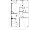 Simplified floor plan shows layout of a home with bedrooms, kitchen, bathrooms and living area at 16140 Yelloweyed Dr, Clermont, FL 34714