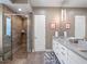 Spa-like bathroom with glass-enclosed shower, sleek vanity, and contemporary design at 1970 Laurel Rd, Winter Park, FL 32789
