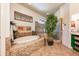 Bathroom showcasing a soaking tub with tile surround, a glass-enclosed shower, and elegant fixtures at 2112 Shady Ln, Geneva, FL 32732