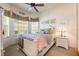 Cozy bedroom with natural light, a soft color palette and a large bay window at 2112 Shady Ln, Geneva, FL 32732