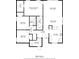 Detailed floor plan showcasing layout of bedrooms, bathrooms, living spaces, and kitchen at 2511 Chatham Cir, Kissimmee, FL 34746