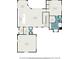 Downstairs floor plan features garage, pantry, living room, primary bedroom, bathrooms, and dining area at 2536 Brookshire Ave, Winter Park, FL 32792