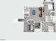 3D floor plan of the second floor of a home, offering a detailed view of room sizes and layout at 3352 Park Grove Ct, Longwood, FL 32779