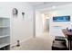 Versatile room with neutral decor, suitable for a bedroom, office, or playroom with easy access to other living areas at 338 Crestwind Dr, Daytona Beach, FL 32124